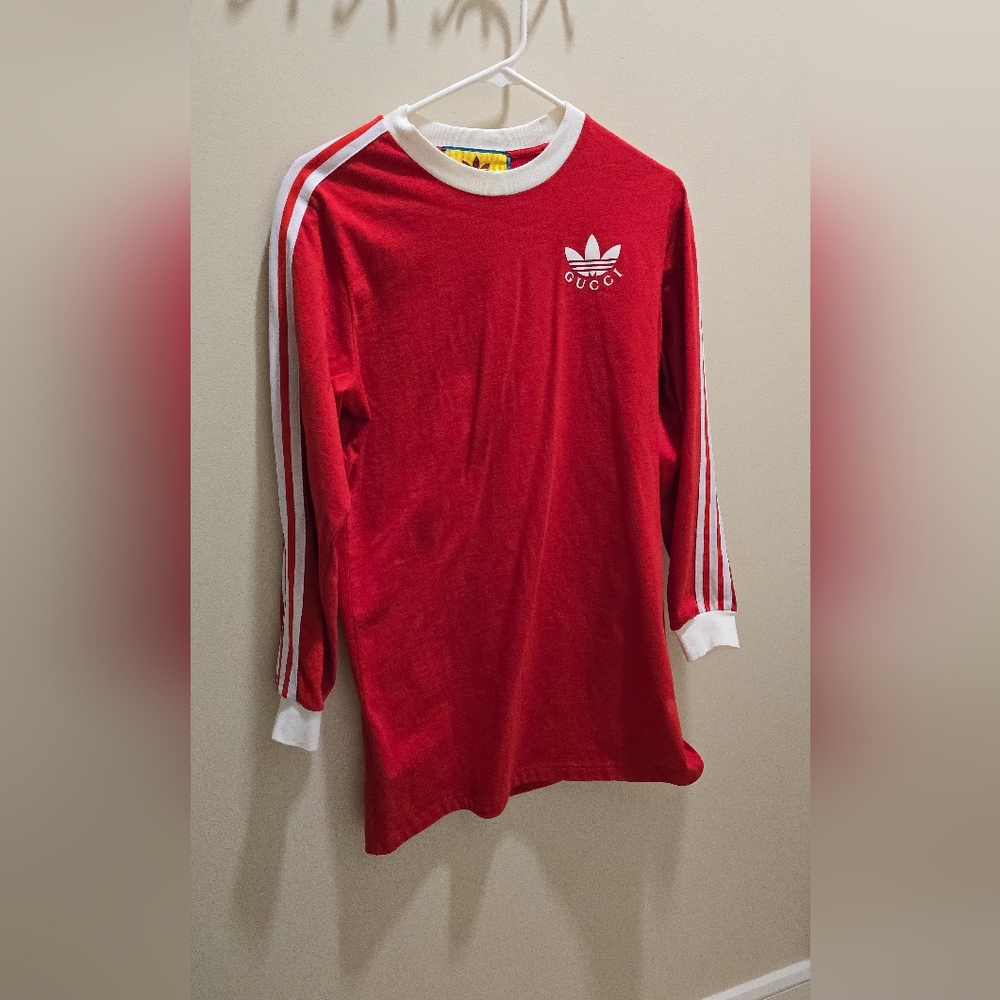 Gucci Red Shirt with White Collar